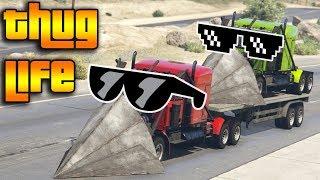 GTA 5 ONLINE : THUG LIFE AND FUNNY MOMENTS (WINS, STUNTS AND FAILS #22)