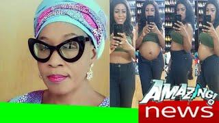 Linda Ikeji finally replies Kemi Olunloyo, shows off her naked baby bump (photos)