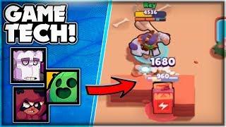 BRAWL STARS TECH! - Hitting Through Walls, Bush Vision & Footprints! - Advanced Mechanics!
