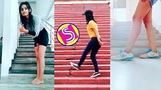 Stair Shuffle Dance Challenge Musically Compilation #stairchallenge