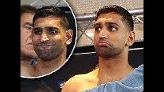 Amir Khan has NAKED weigh-in ahead of Samuel Vargas fight