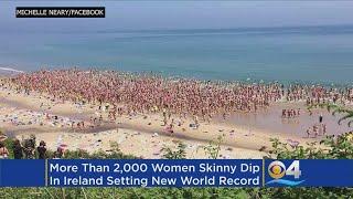 Thousands Of Women Smash World's Largest Skinny Dip Record