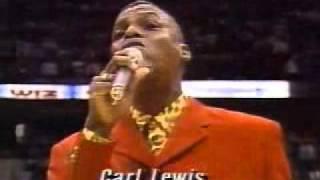 Carl Lewis National Anthem Fail