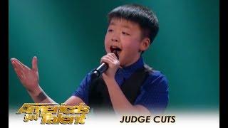 Jeffrey Li: Young and Shy Canadian Boy With SHOCKING Voice! | America's Got Talent 2018