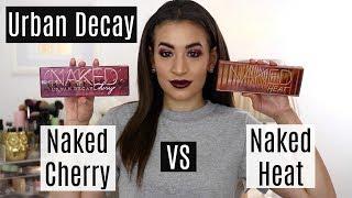 Urban Decay Naked Cherry Palette VS Naked Heat Palette