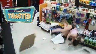VIDEO OF TEEN FALLING THROUGH CEILING FLEEING FROM POLICE GOES VIRAL