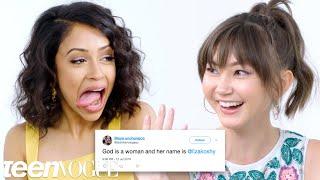 Liza Koshy Competes in a Compliment Battle With Kimiko Glenn | Teen Vogue