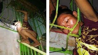 Bobong magnanakaw EPIC FAILS (Naipit ulo sa grills HAHAHA)