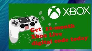 Get 12-month Xbox Live code - controle do xbox 360