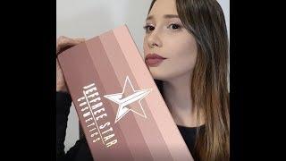 HAUL Jeffree Star Mini Velour Liquid Lipstick Nudes Bundle y VOGUE pestañas de muñeca
