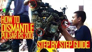HOW TO DISMANTLE PULSAR RS 200 FAIRINGS. STEP BY STEP GUIDE.