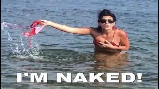 I am #Naked || My Girlfriend couldn’t figure out why her bikini fell apart????????tag who your