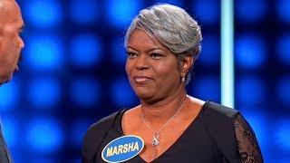 Marsha goes THERE | Celebrity Family Feud