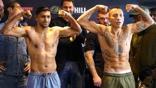Amir Khan STRIPS NAKED || FULL WEIGH IN & FACE OFF