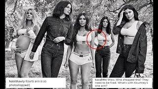 Fans slam 'epic photoshop fail' in Kardashian sisters' latest Calvin Klein campaign