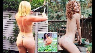 Men and woman strip off around Australia for World Naked Gardening Day