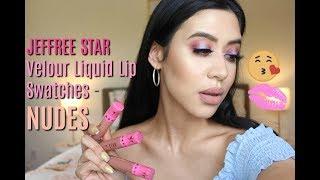 Jeffree Star Velour Liquid Lipstick Swatches - NUDES (New Shades)