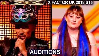 AUDITIONS Fails Ross Alexander In Costumes - Livia & The Elementals week 1 X Factor UK 2018