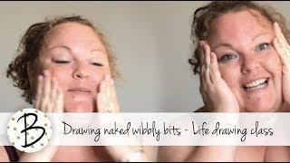 Drawing naked wibbly bits - Life drawing class