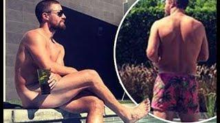Breaking News Today - Stephen Amell goes naked while relaxing poolside in Palm Springs