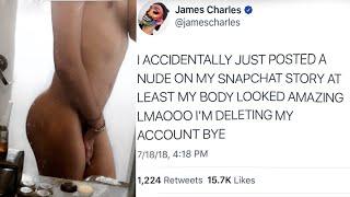 JAMES CHARLES LEAKS NUDES ON SNAPCHAT (FULL SNAPCHAT STORY)