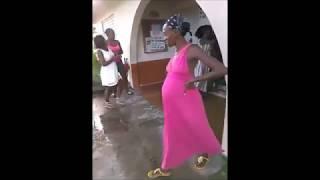 Two Pregnant Jamaican Women Fighting One Pregnant woman