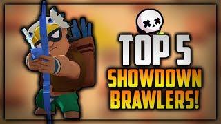 Top 5 BEST Brawlers For SHOWDOWN! - (Skull Creek) 500+ Trophies Showdown! :: Brawl Stars Gameplay