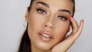 Quick & Easy Bronzed Nude Makeup Tutorial | Eman