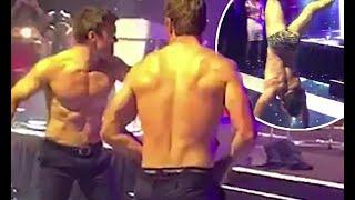 Max and Thom Evans STRIP DOWN to their underwear at Celebrity Cup Gala