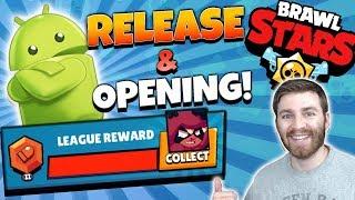 OPENING ALL MY LEAGUE REWARDS & ANDROID RELEASE! | Brawl Stars | DOWNLOAD APK LINK & BIG BOX OPENING
