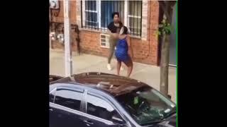 Woman gets butt naked in the middle of a fight (Viral Video)