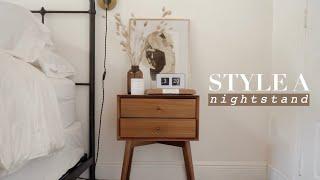 How To Style A Nightstand: Bedroom Decorating Ideas