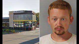 Naked man arrested in a McDonald's female bathroom doing jumping jacks