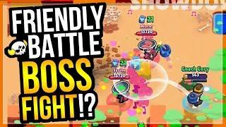 Boss Fight Mini Game! Playing Boss Fight in Duo Showdown - Brawl Stars