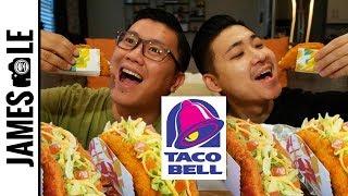 TACO BELL MUKBANG - NAKED CHICKEN CHALUPA, QUESORITO, MEXICAN PIZZA
