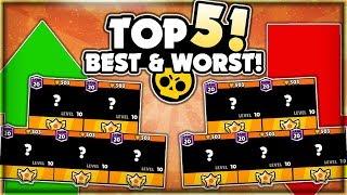 The TOP 5 BEST & WORST Brawlers In Brawl Stars! - Post Balance Update Best & Worst Brawlers!