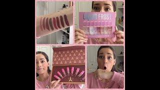 Skin Frost Who!? Jeffree Star Liquid Frost first impressions + mini nude bundle review and swatches