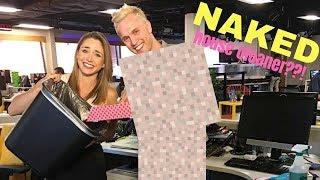 The NAKED HOUSE CLEANER cleaned my desk | Tonight With Cassidy