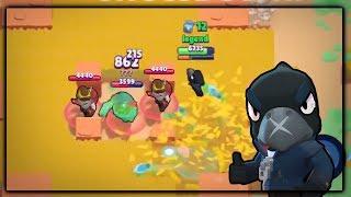 CROW VS TEAMERS! (500????) StopTheSpin Submission 5 :: Brawl Stars Gameplay