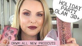 FALL HOLIDAY PARTY GLAM LOOK || ALL NEW Urban Decay Cherry, Hourglass & Skincare