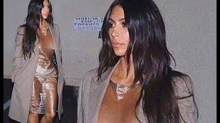 Breaking News Today - Kim Kardashian goes nearly nude under see-through shimmering dress