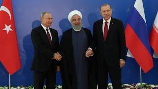 Russia, Turkey and Iran hold summit on Syria crisis